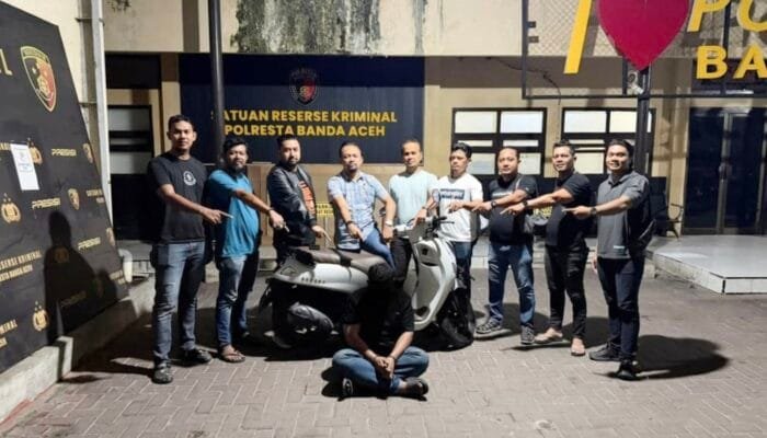 Pria Aceh Ini Nekat Gelapkan Motor Milik Anggota TNI