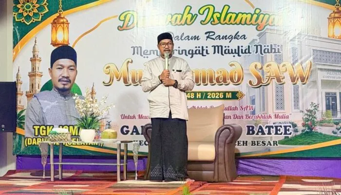 Pesan Sejuk Tgk. Ismail saat Tausiyah Peringatan Maulid Nabi Muhammad di Lubok Batee