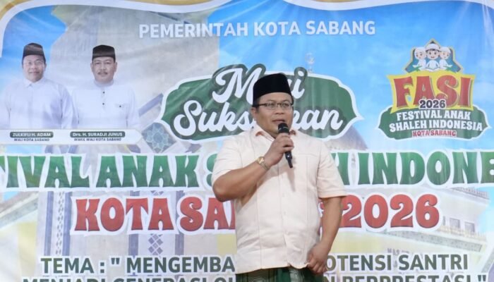 Wali Kota Sabang Buka FASI 2026, Tekankan Pentingnya Pembinaan Generasi Qurani