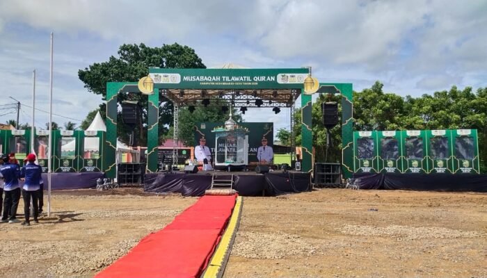 DSI Aceh Besar Sempurnakan Panggung MTQ ke-35 Jelang Pembukaan