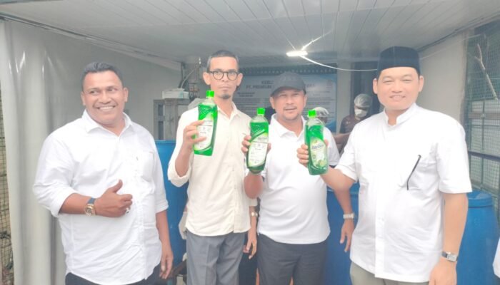 Anggota DPR RI Ilham Pangestu Dukung Produksi Sabun Cuci Piring Lokal di Aceh Utara