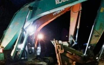 Tambang Ilegal di Jantho Ditertibkan, Belasan Orang Ditangkap, Tiga Ekskavator Diamankan