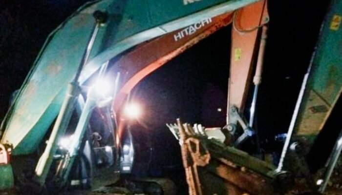 Tambang Ilegal di Jantho Ditertibkan, Belasan Orang Ditangkap, Tiga Ekskavator Diamankan