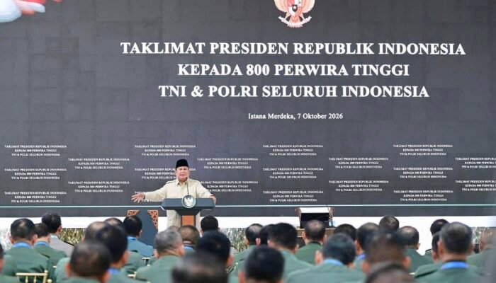Menjelang Dua Tahun Kepemimpinan, Prabowo Undang 800 Perwira TNI Polri ke Istana