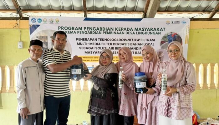 Dosen Fakultas Teknik Unimal Latih Warga Reuleut Barat Olah Air Bersih secara Mandiri