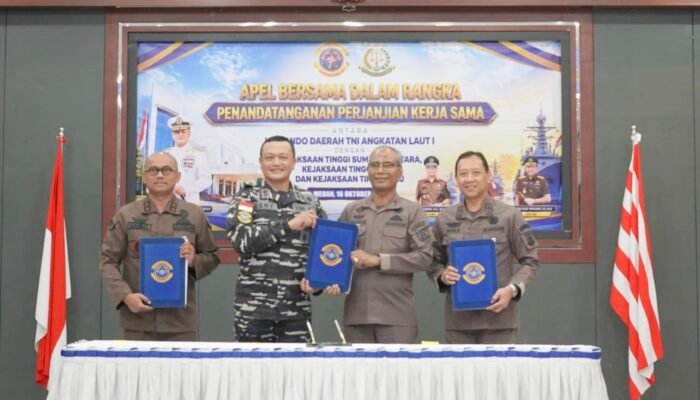 Kejati Aceh, Sumut, dan Riau Jalin Kerja Sama dengan TNI AL