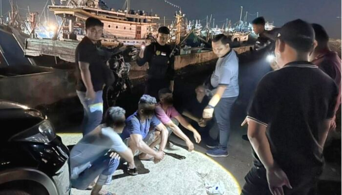 Polisi Amankan Empat Nelayan saat Patroli Pemberantasan Narkotika di TPI Lampulo