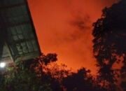 Langit Blang Nisam Memerah Pekat, Warga Pertanyakan Keamanan Aktivitas Flaring CPP Blok A